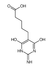 5-(2-amino-4-hydroxy-6-oxo-1H-pyrimidin-5-yl)pentanoic acid Structure