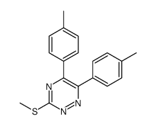 5,6-bis(4-methylphenyl)-3-methylsulfanyl-1,2,4-triazine结构式