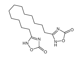 3-[12-(5-oxo-2H-1,2,4-oxadiazol-3-yl)dodecyl]-2H-1,2,4-oxadiazol-5-one Structure