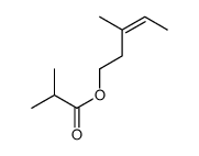 3-methylpent-3-enyl isobutyrate Structure