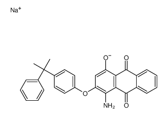 1-amino-4-hydroxy-2-[4-(1-methyl-1-phenylethyl)phenoxy]anthraquinone, monosulpho derivative, monosodium salt结构式