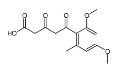 5-(2,4-dimethoxy-6-methylphenyl)-3,5-dioxopentanoic acid Structure