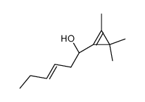 1-(2,3,3-trimethylcyclopropen-1-yl)-3E-hexen-1-ol结构式