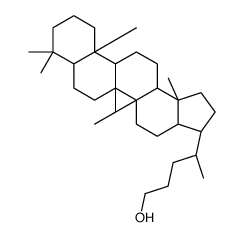 (4R)-4-[(3R,3aS,5aR,5bR,7aS,11aS,11bR,13aR,13bS)-5a,5b,8,8,11a,13b-hexamethyl-1,2,3,3a,4,5,6,7,7a,9,10,11,11b,12,13,13a-hexadecahydrocyclopenta[a]chrysen-3-yl]pentan-1-ol结构式