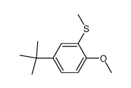 1-methoxy-2-methylthio-4-tert-butylbenzene Structure
