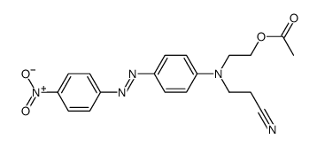 3-[[2-(acetyloxy)ethyl][4-[(4-nitrophenyl)azo]phenyl]amino]propiononitrile Structure