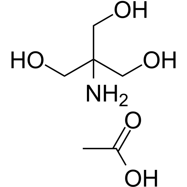 Tris acetate Structure