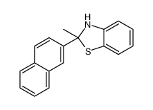 2-methyl-2-naphthalen-2-yl-3H-1,3-benzothiazole结构式