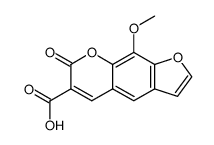 9-Methoxy-7-oxo-7H-furo[3,2-g][l]benzopyran-6-carboxylic Acid Structure