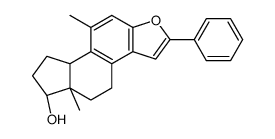 (5aR,6S,8aS)-5a,9-dimethyl-2-phenyl-4,5,6,7,8,8a-hexahydroindeno[5,4-e][1]benzofuran-6-ol结构式