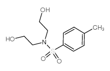 N,N-双(2-羟乙基)对甲苯磺酰胺结构式