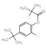 Propanoic acid, 2-chloro-2-methyl-,2-chloro-4-(1,1-dimethylethyl)phenyl ester结构式