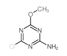 4-chloro-6-methoxy-1,3,5-triazin-2-amine结构式