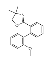 4,4-dimethyl-2-[2'-methoxy(1,1'-biphenyl)-2-yl]oxazoline Structure