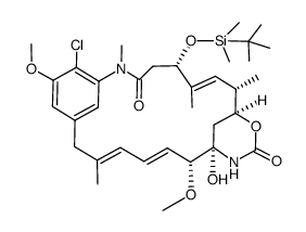 3-O-(tert-butyldimethylsilyl)-4,5-deoxymaytansinol结构式
