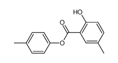 2-hydroxy-5-methyl-benzoic acid p-tolyl ester结构式