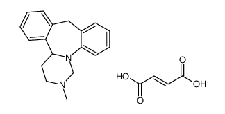 (+)-1,2,3,4,4a,9-hexahydro-2-methyldibenzo[c,f]pyrimido[1,6-a]azepine fumarate Structure