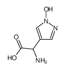 1H-Pyrazole-4-acetic acid, alpha-amino-1-hydroxy- (9CI) Structure