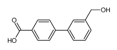3-(羟基甲基)-[1,1-联苯]-4-羧酸结构式
