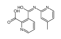 2-Pyridinecarboxylicacid,3-[[(4-methyl-2-pyridinyl)amino]carbonyl]-(9CI) structure