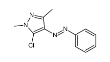 5-氯-1,3-二甲基-4-(2-偶氮苯基-1-烯基)-1H-吡唑结构式
