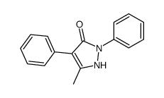 5-methyl-2,4-diphenyl-1H-pyrazol-3-one Structure
