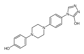 2,4-Dihydro-4-[4-[4-(4-hydroxyphenyl)-1-piperazinyl]phenyl]-结构式