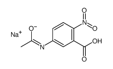 sodium 5-(acetylamino)-2-nitrobenzoate结构式