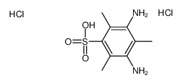 2,4,6-trimethyl-5-sulpho-m-phenylenediammonium dichloride结构式