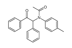 acetic acid-[N-(α'-oxo-bibenzyl-α-yl)-p-toluidide] Structure
