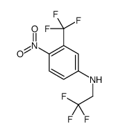 4-nitro-N-(2,2,2-trifluoroethyl)-3-(trifluoromethyl)aniline Structure