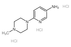 3-氨基-6-(4-甲基哌嗪-1-基)吡啶盐酸盐结构式