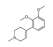 4-(2,3-dimethoxyphenyl)-1-methyl-3,6-dihydro-2H-pyridine结构式