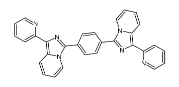1-pyridin-2-yl-3-[4-(1-pyridin-2-ylimidazo[1,5-a]pyridin-3-yl)phenyl]imidazo[1,5-a]pyridine Structure