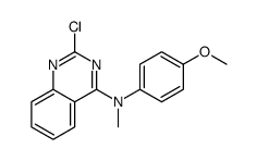 2-chloro-N-(4-methoxyphenyl)-N-methylquinazolin-4-amine结构式