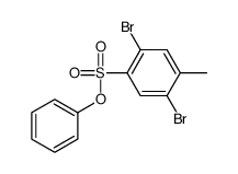 phenyl 2,5-dibromo-4-methylbenzenesulfonate结构式