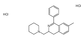7-methyl-1-phenyl-3-(piperidin-1-ylmethyl)-3,4-dihydroisoquinoline,dihydrochloride Structure