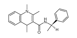11R-3-(N-α-methylbenzyl)carbamoyl-1,2,4-trimethyl-1,4-dihydroquinoline结构式