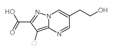 3-chloro-6-(2-hydroxyethyl)pyrazolo[1,5-a]pyrimidine-2-carboxylic acid(SALTDATA: FREE) structure