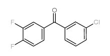 3-氯-3,4-二氟苯甲酮结构式