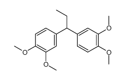 1,1-bis-(3,4-dimethoxy-phenyl)-propane结构式