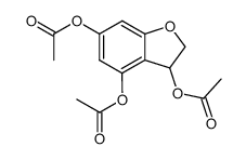 3,4,6-triacetoxy-2,3-dihydro-benzofuran结构式