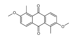 2,6-Dimethoxy-1,5-dimethyl-9,10-anthrachinon结构式