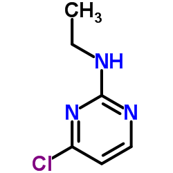 4-氯-2-(乙基氨基)嘧啶结构式