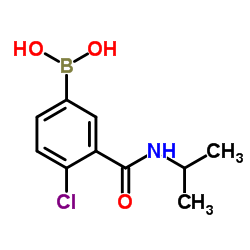4-Chloro-3-(Isopropylcarbamoyl)Phenylboronic Acid Structure
