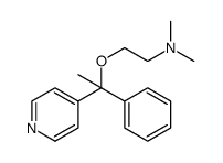 Ethanamine, N,N-dimethyl-2-[1-phenyl-1-(4-pyridinyl)ethoxy] Structure