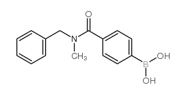 4-(苄基(甲基)氨甲酰基)苯基硼酸结构式