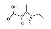 5-Isoxazolecarboxylic acid,3-ethyl-4-methyl- Structure