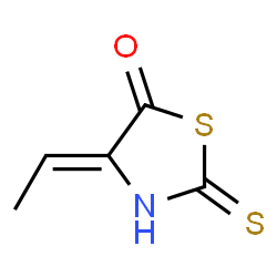 5-Thiazolidinone,4-ethylidene-2-thioxo-结构式