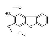 1,3,4-trimethoxydibenzofuran-2-ol Structure